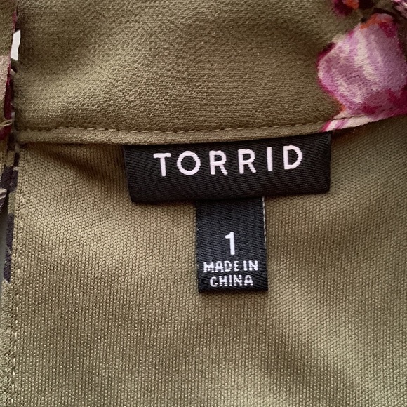 Torrid Chiffon Tiered Ruffle Dress Size 1 - Picture 5 of 8